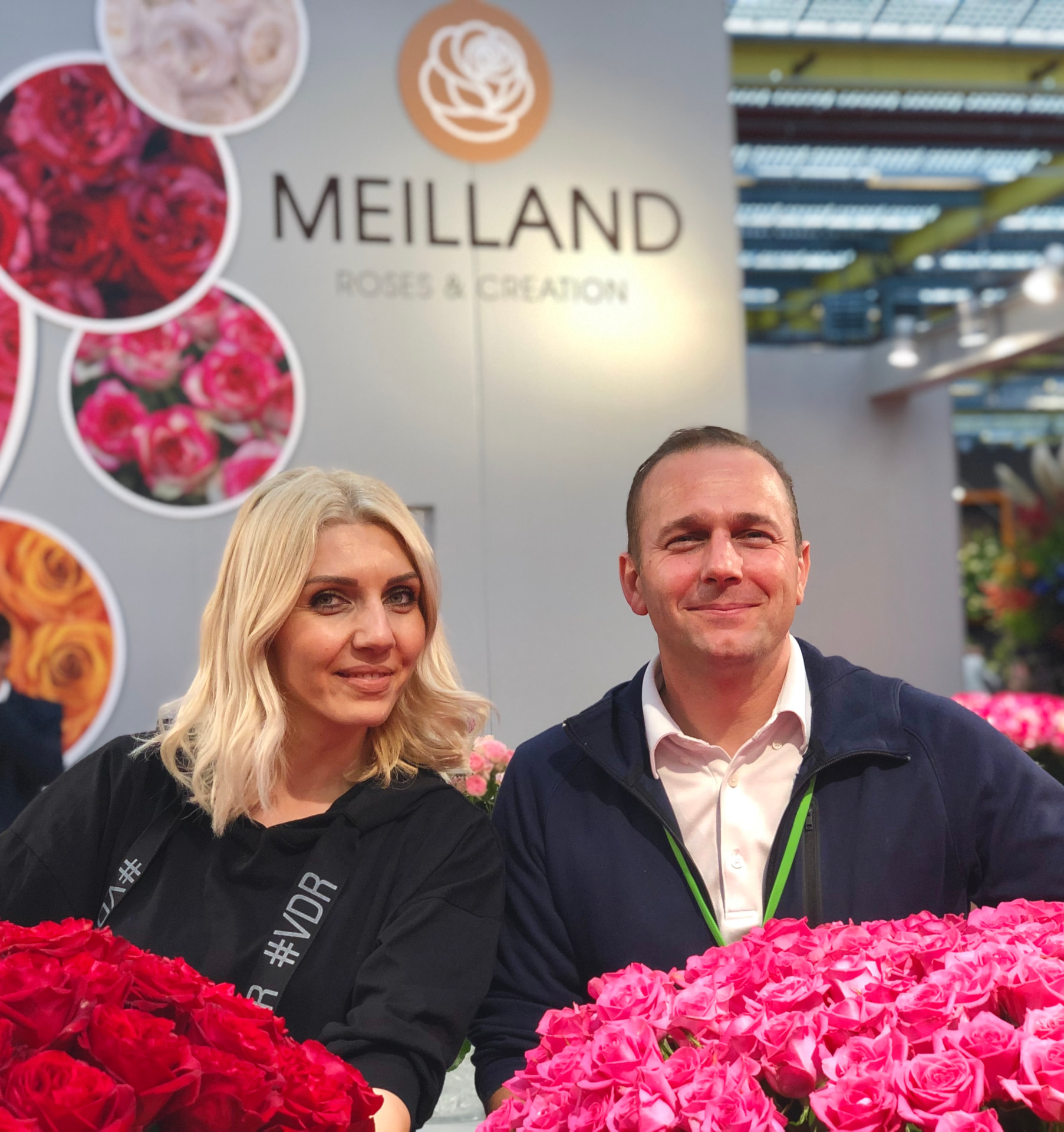 Matthias Meilland at the Meilland stand